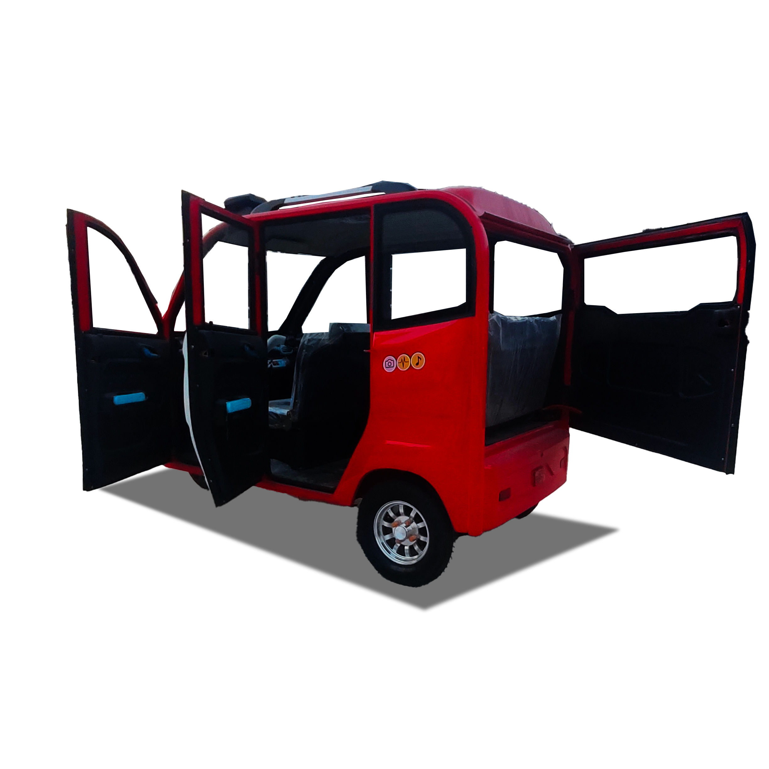 2024MaiFeng2-axle 3-wheel Electric Tricycle /350CC Double-rear Axle 9-wheel Motorcycle Dump Truck Cargo Tricycle